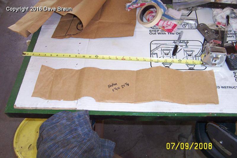 MGTD15470/Tub and Wings/Firewall and Toe Board/Tool box felt lining pattern